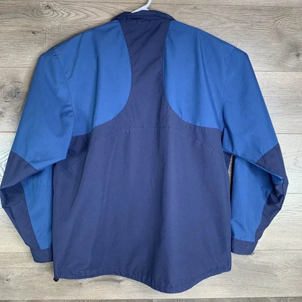 Tri-Mountain Coat Mens L Blue Full Zip Hook & Loop Cuff & Collar NBS Reno Embrod - Picture 11 of 14